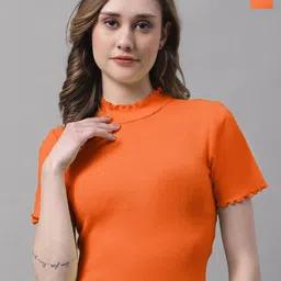 FBAR Pack Of 2 High Neck Fitted Crop Tops-picture-36