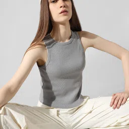ONLY Onl Uexring Sleeveless Ribbed Fitted Top-picture-16