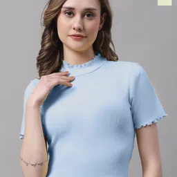 FBAR Pack Of 2 High Neck Fitted Tops-picture-41