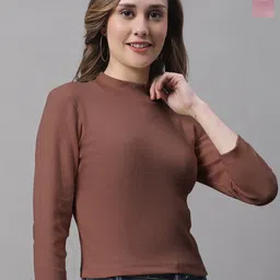 FBAR Pack Of 2 High Neck Bio Wash Cotton Fitted Tops-image-58