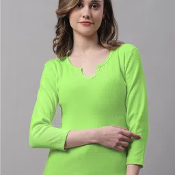 FBAR Notch Neck Regular Cotton Casual Top-picture-13