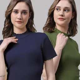 FBAR Pack Of 2 High Neck Cotton Top-picture-30