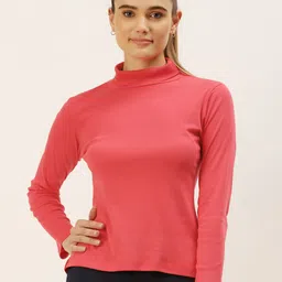 FEMEA Women Turtle Neck Pure Cotton Top-picture-10