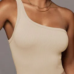 StyleCast x Revolte One Shoulder Cotton Top-picture-15