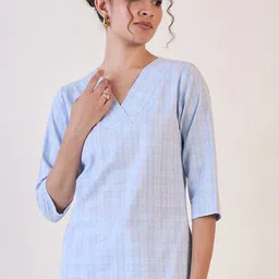 PowerSutra Checked Cotton Top image 1