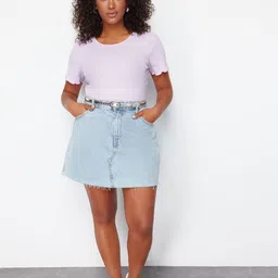 Trendyol Round Neck Short Sleeve Cotton Top-picture-15