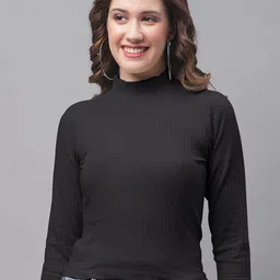 Friskers High Neck Fitted Top-image-4