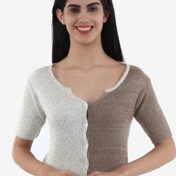 Chemistry Colourblocked Pure Cotton Top-image-89