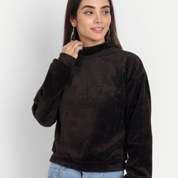 COLOR CAPITAL Mock Neck Pullover Sweatshirts-picture-49