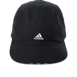 ADIDAS Kids Black Brand Logo Printed HEAT.RDY 4P CAP H.R. Visor Cap-picture-33
