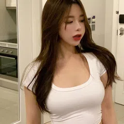 LULU & SKY Scoop Neck Fitted Crop Top image 1