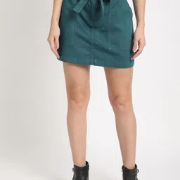 The Roadster Lifestyle Co Pure Cotton Regular Fit Mini Skirt-picture-21