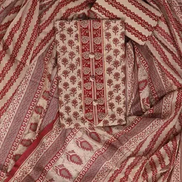 SALWAR STUDIO Printed Pure Cotton Unstitched Dress Material-picture-5