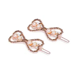 Kord Store Women Rose Gold Tic Tac Hair Clip-picture-18