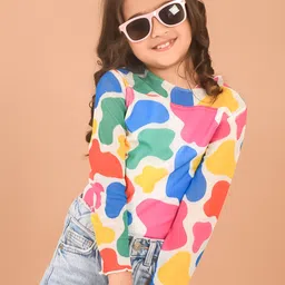 LilPicks Girls Abstract Printed Regular Top-picture-23