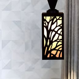 Gojeeva Black Wood Square Shaped Wall Lamp-picture-18