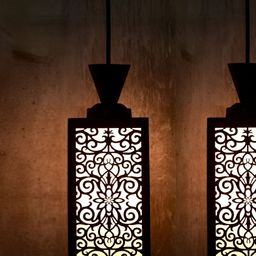 Gojeeva Black Wood Square Shaped Wall Lamp-picture-15