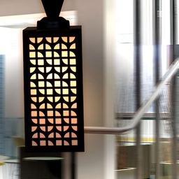 Gojeeva Black Wood Square Shaped Wall Lamp-picture-40