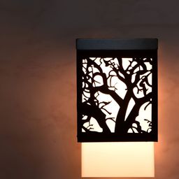 Gojeeva Black Wood Square Shaped Wall Lamp-picture-44