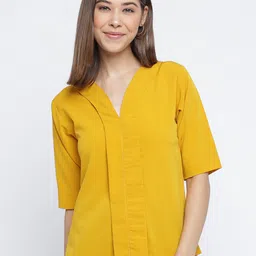 Mayra V-Neck Short Sleeves Shirt Style Top-picture-18