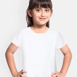 Tommy Hilfiger Girls White Embroidered Pure Cotton Top-picture-43