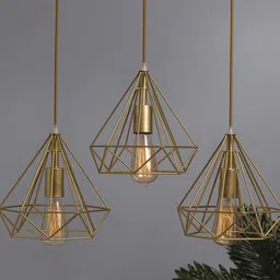 Homesake Gold-Toned Solid Handcrafted Cluster Lights-picture-11