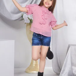 Peppermint High neck Bell Sleeve Top-picture-34
