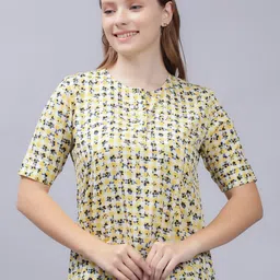 ENTELLUS Floral Printed Round Neck Top-picture-19