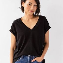 COLOR CAPITAL V-Neck Short Sleeves Top-picture-32