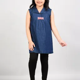 VYN Girls Denim Cotton Longline Top-picture-56