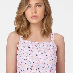 ONLY Women Pink Geometric Print Crop Top-picture-14