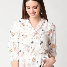 Kraus Jeans Women Floral Printed Wrap Top-picture-11