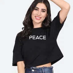 Mad Over Print Typography Printed Cotton Crop Top-picture-18