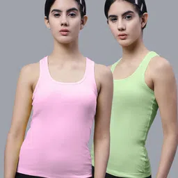 FBAR Pack of 2 Scoop Neck Bio Wash Skin Friendly Cotton Sports Tank Top-picture-39