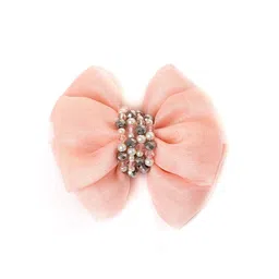 Choko Girls Peach-Coloured Embellished Alligator Hair Clip-image-99