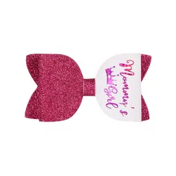 Aye Candy Girls Pink & White Glittery Alligator Hair Clip-picture-26