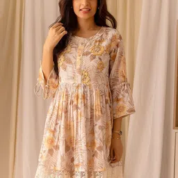 Ishin Floral Print Dresses-image-43