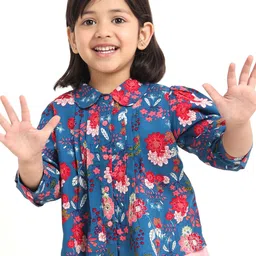 Campana Floral Printed Shirt Style Top-image-55