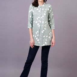 HIGHLIGHT FASHION EXPORT Floral Print Shirt Style Top-picture-39