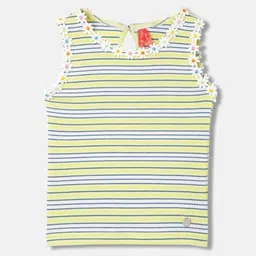 Blue Giraffe Girls Striped Top-image-75