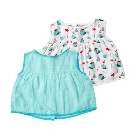 BAESD Kids Pack Of 2 Jabla Yoke Frock-Front Open Top-picture-34
