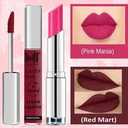 MI FASHION Set of The Ultimate Lip Liquid Lipstick 3.5ml & Creamy Matte Lipstick 3.5g-picture-44