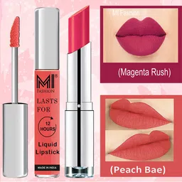 MI FASHION Set of The Perfect Pair Liquid Lipstick 3.5ml & Creamy Matte Lipstick 3.5g-picture-34