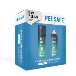 Pee Safe Toilet Seat Sanitizer Spray (50ml - Pack Of 3) - Mint | Reduces The Risk Of UTI & Other Infections | Kills 99.9% Germs & Travel Friendly | Anti Odour, Deodorizer-image-58
