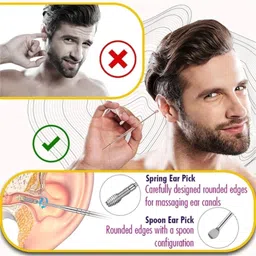 ruby face Ear Wax Cleaner Ear Cleaning Tool Spring Curette Earwax Remover image 3