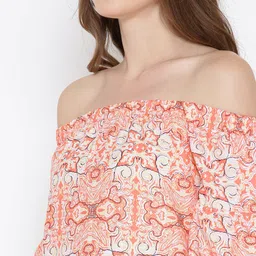 Sera Floral Print Off-Shoulder Bardot Top image 2