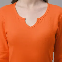 FBAR Round Neck Three-Quarter Sleeves Top image 2