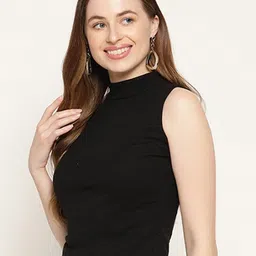 Miaz Lifestyle Pack of 3 Sleeveless Knitted Cotton Regular Tops image 2