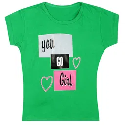 carelove CAREPLUS Girls Pack Of 4 Assorted Printed Cotton Tshirts image 2