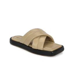 Roadster Beige Open Toe Flats image 3